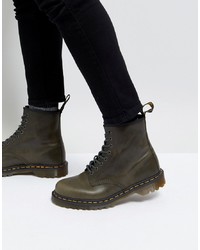 Dr. Martens 1460 8 Eye Boots In Dark Taupe