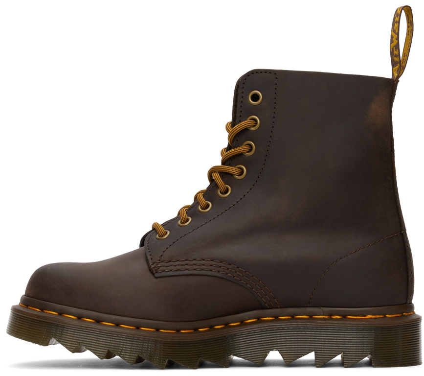 Dr. Martens Brown 1460 Pascal Ziggy Boots, $0 | SSENSE | Lookastic