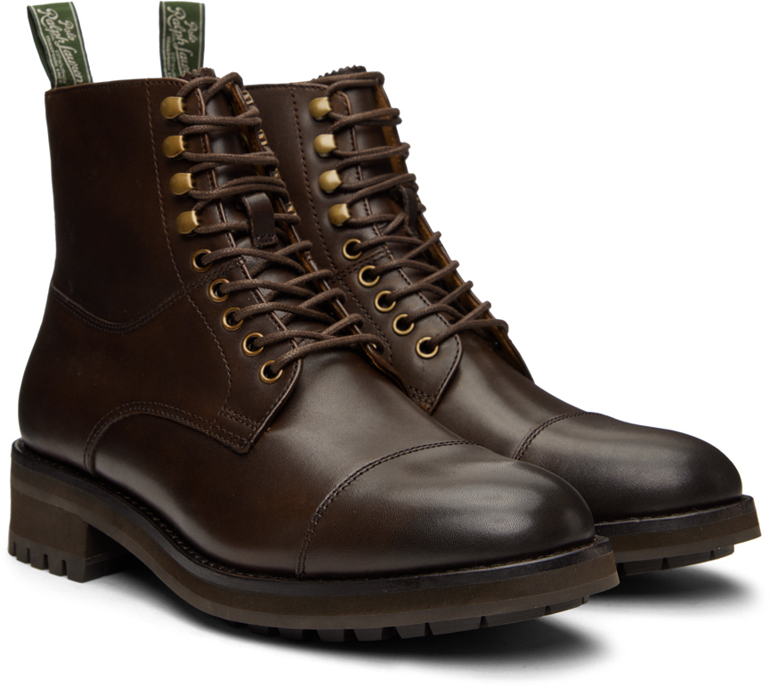 Polo Ralph Lauren Brown Bryson Boots, $235 | SSENSE | Lookastic