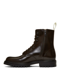 Common Projects Brown Combat Boots