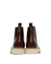 Ps By Paul Smith Brown Leather Buhl Boots