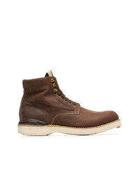 VISVIM Brown Virgil Folk Leather Boots