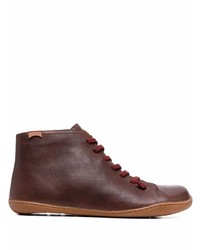Camper Chunky Lace Up Leather Boots
