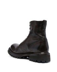 Premiata Curved Toe Cap Ankle Boots