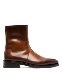 Ferragamo Gerald Leather Ankle Boots