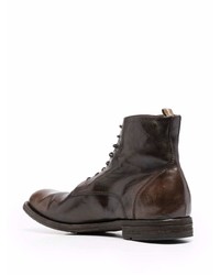 Officine Creative Journal Lace Up Leather Boots