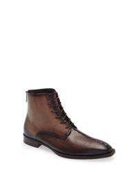Mezlan Lace Up Boot In Brown Taupe At Nordstrom