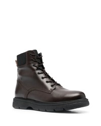 BOSS Lace Up Calf Leather Boots