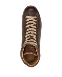 Camper Lace Up Leather Ankle Boots