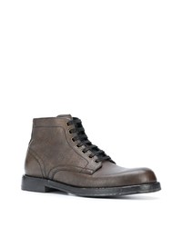 Dolce & Gabbana Lace Up Leather Boots