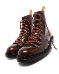 Grenson Lace Up Leather Boots