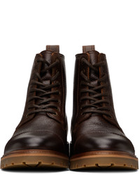 Belstaff Leather Alperton Lace Up Boots