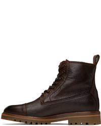 Belstaff Leather Alperton Lace Up Boots
