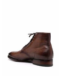 Officine Creative Leather Lace Up Ankle Boots