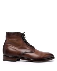 Officine Creative Leather Lace Up Ankle Boots