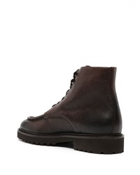 Doucal's Pebbled Leather Ankle Boots