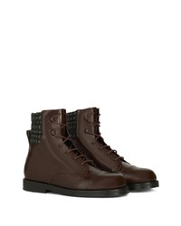 Etro Quilted Panel Ankle Leather Boots