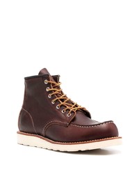 Red Wing Shoes Round Toe Lace Up Boots