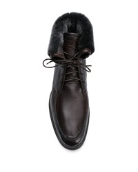 Santoni Shearling Lined Ankle Boots