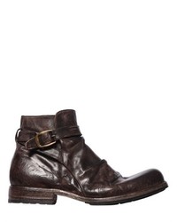 Shoto Vintage Effect Washed Leather Boots