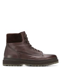Henderson Baracco Textured Lace Up Ankle Boots