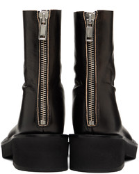 MM6 MAISON MARGIELA Black Leather Boots