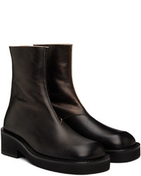 MM6 MAISON MARGIELA Black Leather Boots