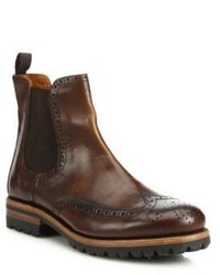 Frye Brogue Chelsea Leather Boots