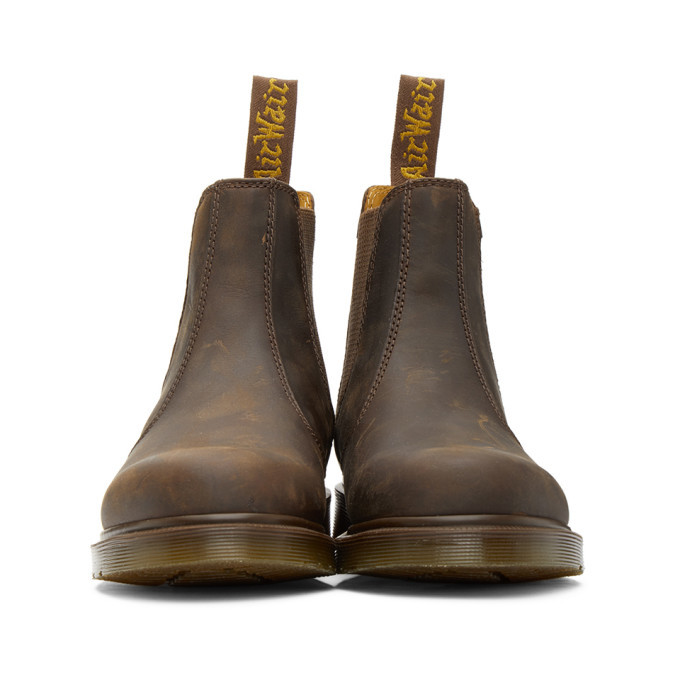 Dr martens 2976 clearance chelsea boots in brown