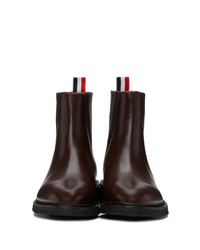 Thom Browne Brown Crepe Sole Chelsea Boots