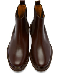 A.P.C. Brown Felicie Chelsea Boots