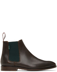 Ps By Paul Smith Brown Gerald Leather Chelsea Boots