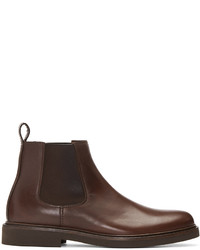 A.P.C. Brown Grant Chelsea Boots