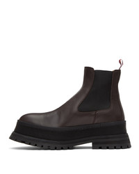 Burberry Brown Jeffrey Chunky Chelsea Boots