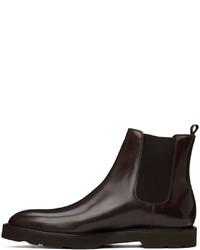 Paul Smith Brown Leather Linton Boots