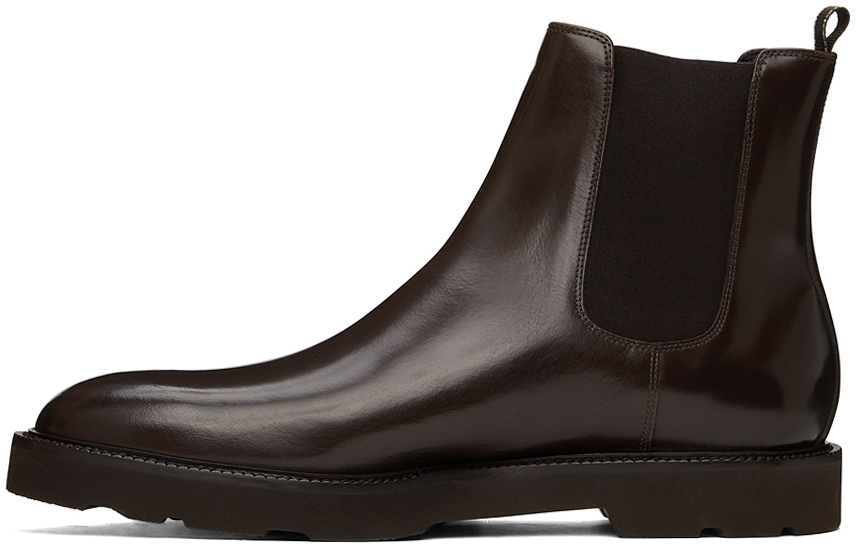 Paul Smith Brown Leather Linton Boots, $575 | SSENSE | Lookastic