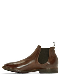 Officine Creative Brown Princeton Chelsea Boots