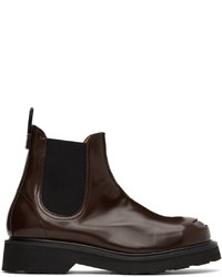 Kenzo Brown Smile Chelsea Boots