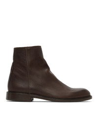 Ps By Paul Smith Brown Zip Billy Boots