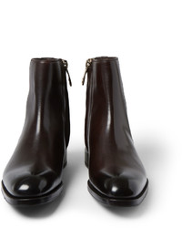 Tom Ford Burnished Leather Chelsea Boots