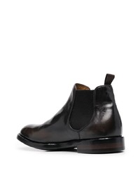 Officine Creative Elasticated Panel Leather Boots