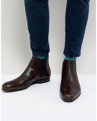 Ted Baker Kayto Chelsea Boots In Brown Leather