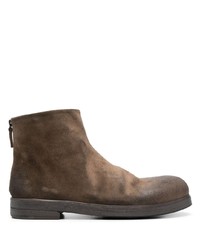 Marsèll Leather Round Toe Ankle Boots