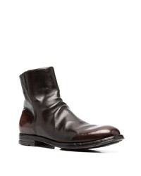 Officine Creative Leather Zip Up Boots