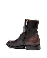 Officine Creative Leather Zip Up Boots