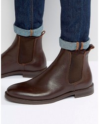 Selected Marc Chelsea Boot In Brown Leather