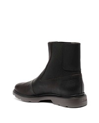 Hogan Panelled Leather Ankle Boots