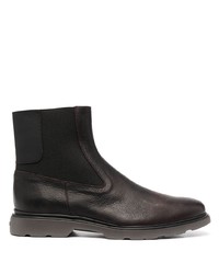 Hogan Panelled Leather Ankle Boots