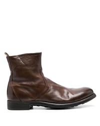 Officine Creative Side Zip Ankle Boots