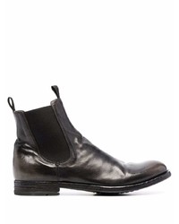 Officine Creative Slip On Leather Chelsea Boots